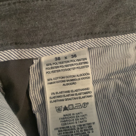 NWOT Dockers Straight Leg Pants Grey & Black - Picture 8 of 9